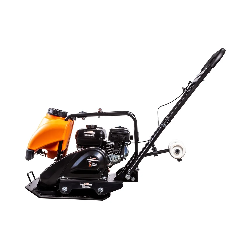 Виброплита FoxWeld PC 80/13, прямоходная, двигатель Lifan 168F-2, вес 80 кг, центробежная сила 13,5 кН, бак с водой, транспорт. колёса