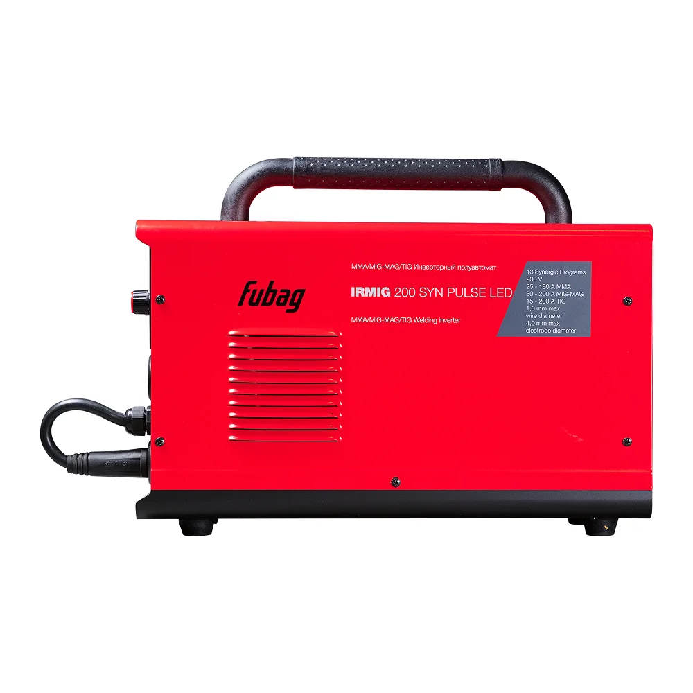 Сварочный полуавтомат FUBAG IRMIG 200 SYN ПУЛЬС (PULSE) LED + Маска сварщика Хамелеон FUBAG IR 9-13N S в ПОДАРОК