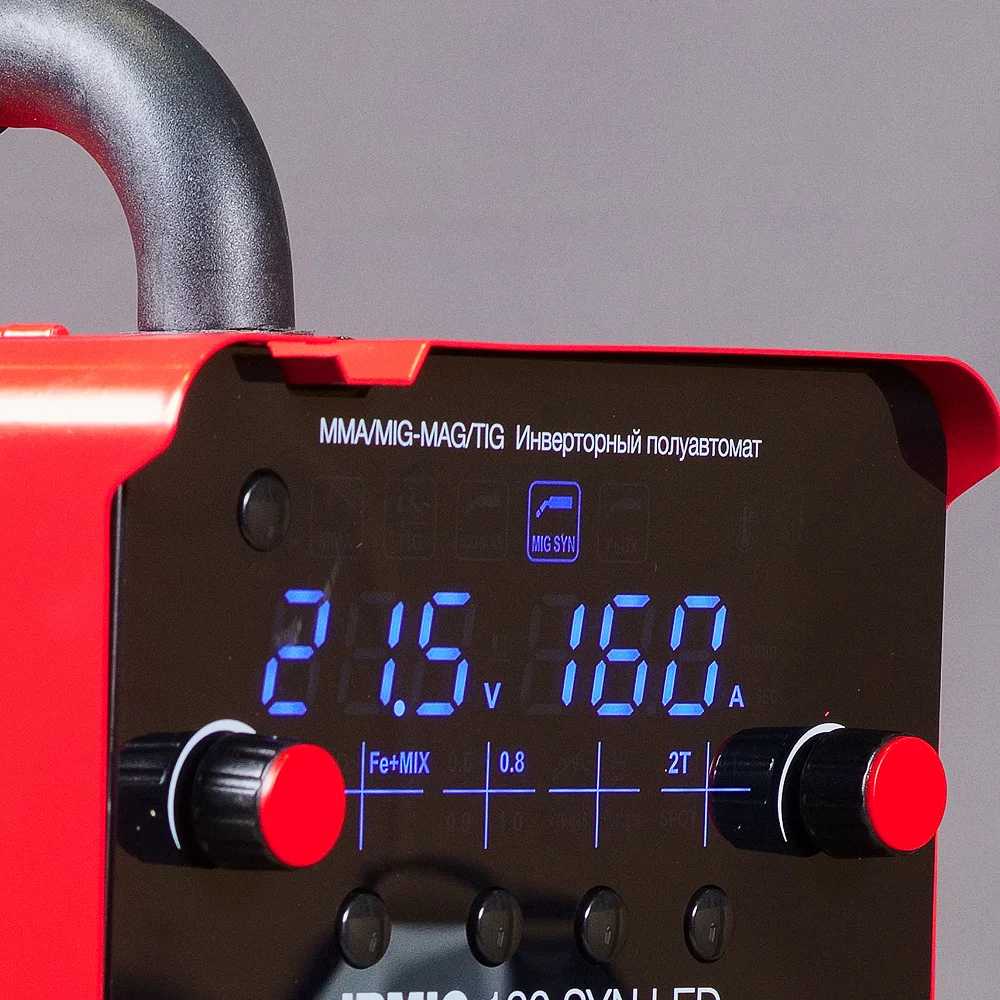 Сварочный полуавтомат FUBAG IRMIG 180 SYN LED с горелкой 250 А в комплекте