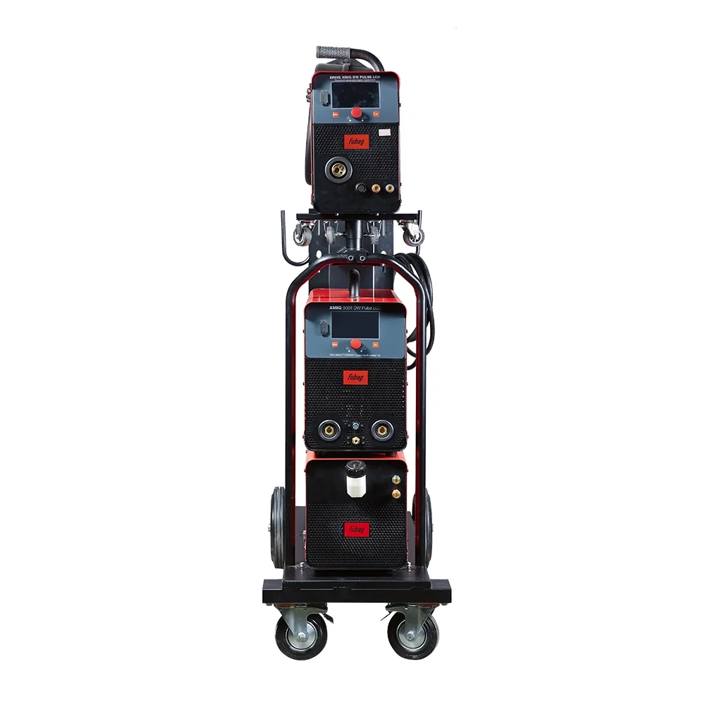 Сварочный полуавтомат FUBAG XMIG 500T DW ПУЛЬС (PULSE) + Подающий механизм ДРАЙВ (DRIVE) XMIG DW ПУЛЬС (PULSE) + Горелка + Блок жидкостного охлаждения + Шланг-пакет + Тележка