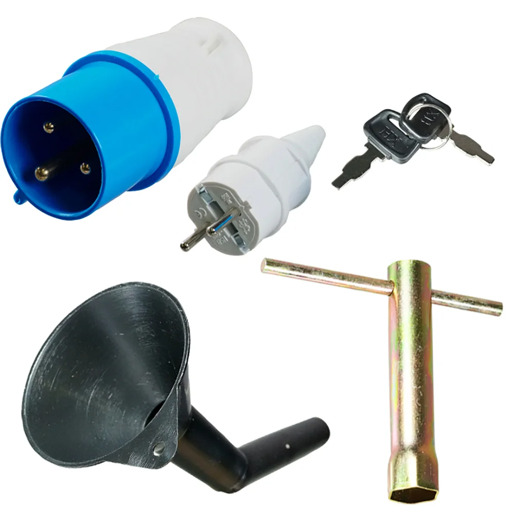 Бензиновый FUBAG PRG 5000 ES генератор с электростартером + Комплект колес и ручек для электростанций в ПОДАРОК
