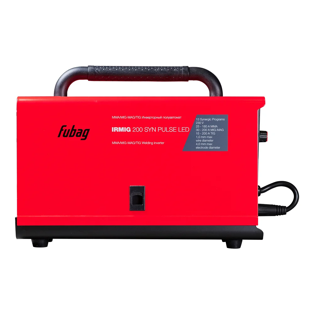 Сварочный полуавтомат FUBAG IRMIG 200 SYN ПУЛЬС (PULSE) LED + Маска сварщика Хамелеон FUBAG IR 9-13N S в ПОДАРОК