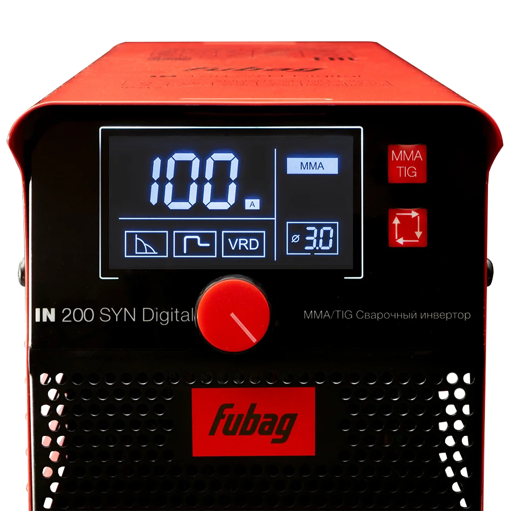 Сварочный инвертор FUBAG IN 180 SYN Цифровой (Digital) + Маска сварщика "Хамелеон" FUBAG IR 4-13N M + Сварочный электрод FUBAG FB 3 (с рутиловым покрытием) 3 мм, 0,9 кг)
