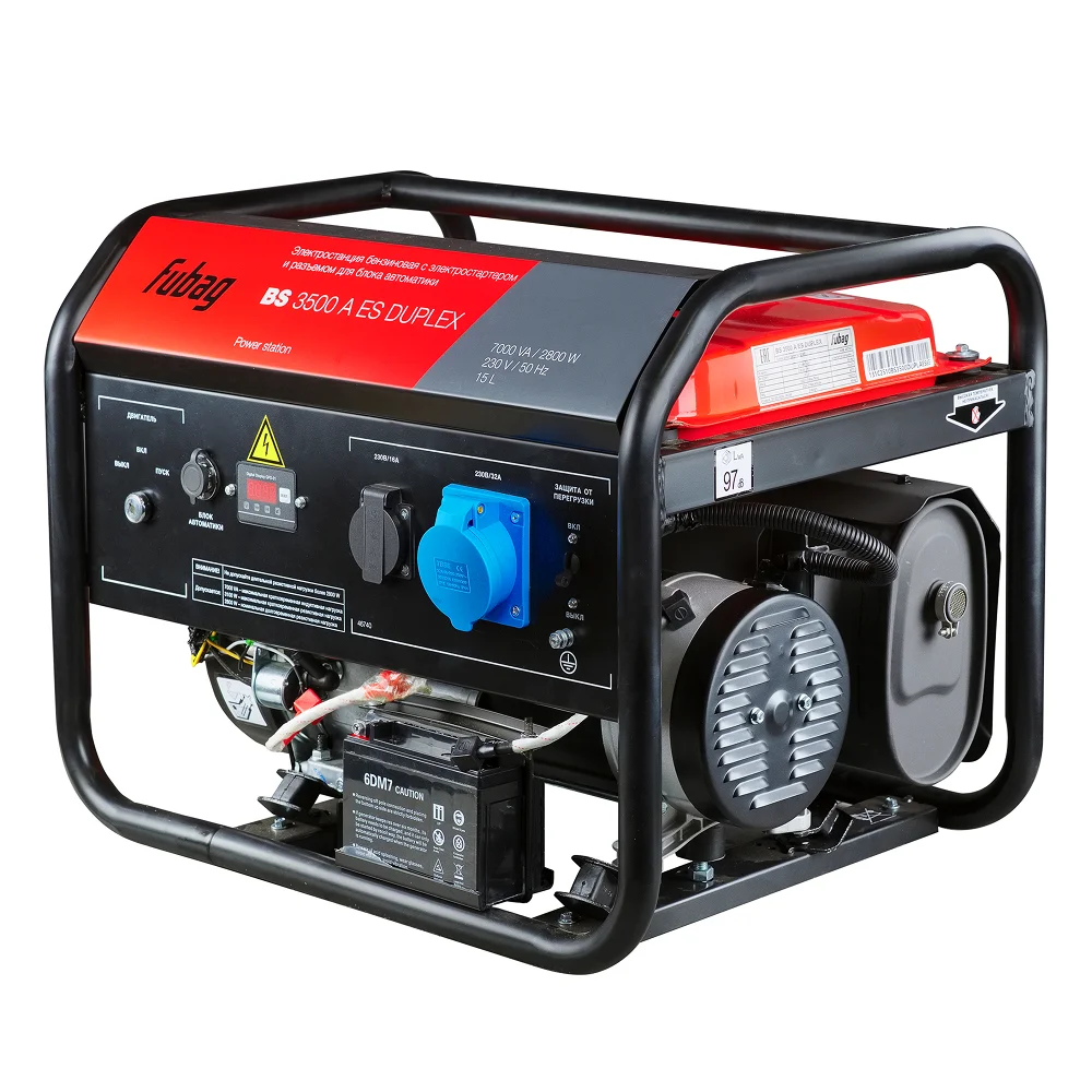 Бензиновый генератор FUBAG BS 3500 A ES DUPLEX