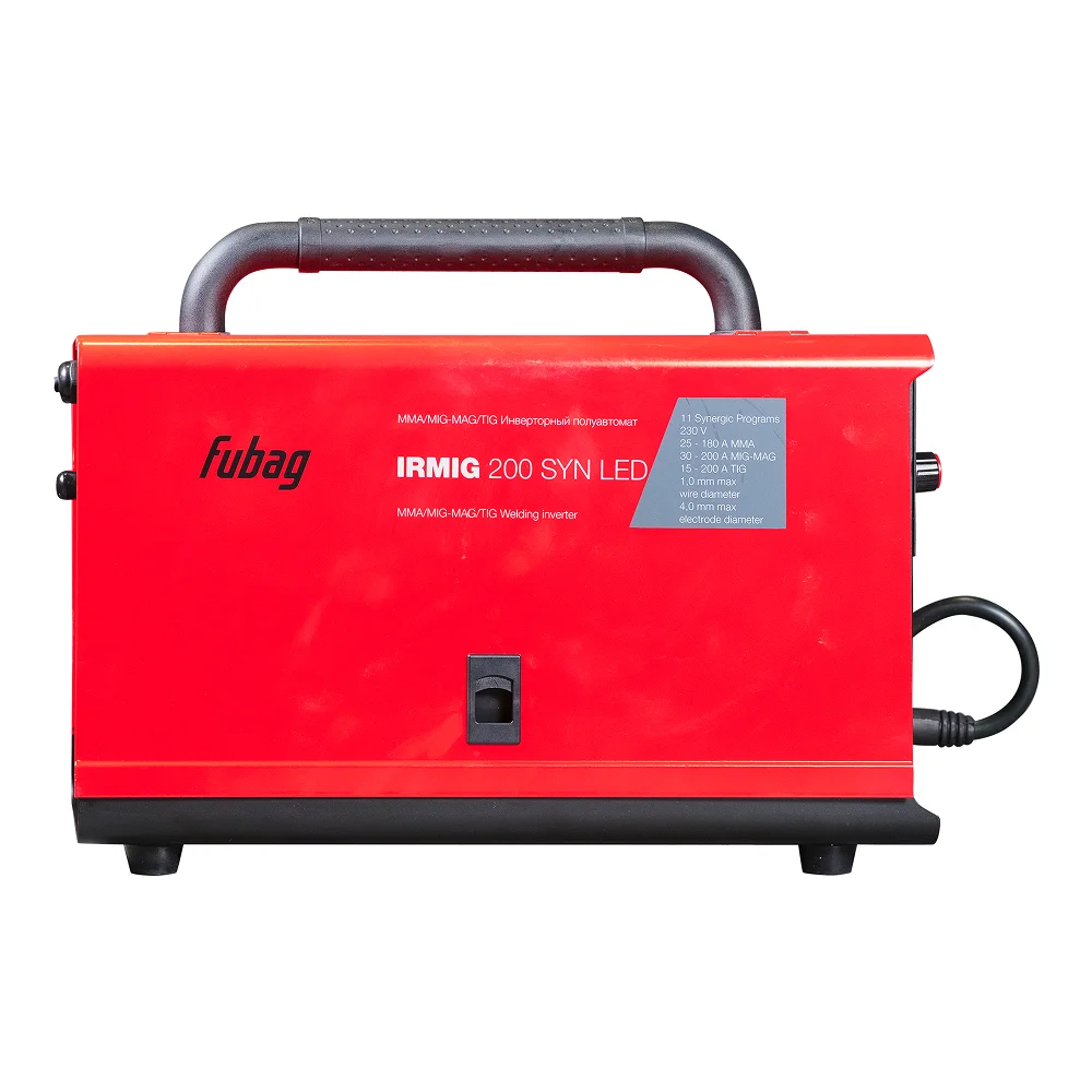 Сварочный полуавтомат FUBAG IRMIG 200 SYN LED + Маска сварщика Хамелеон FUBAG IR 9-13N S в ПОДАРОК