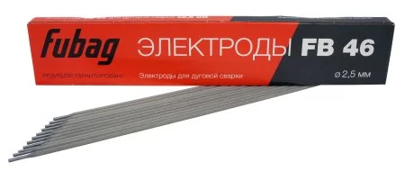 Электрод сварочный FUBAG с рутилово-целлюлозным покрытием FB 46 D2.5 мм (пачка 0.9 кг)