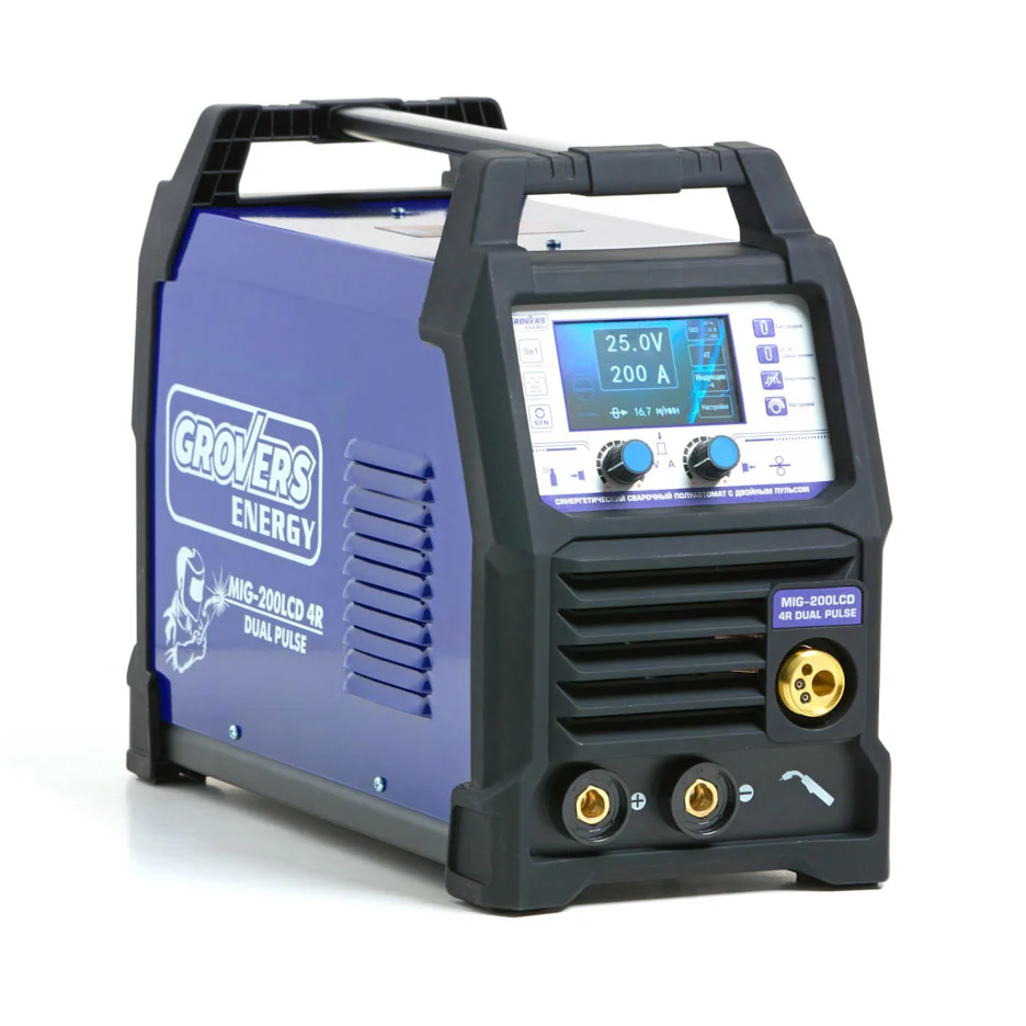 Сварочный полуавтомат Grovers Energy MIG-200 LCD 4R DUAL PULSE