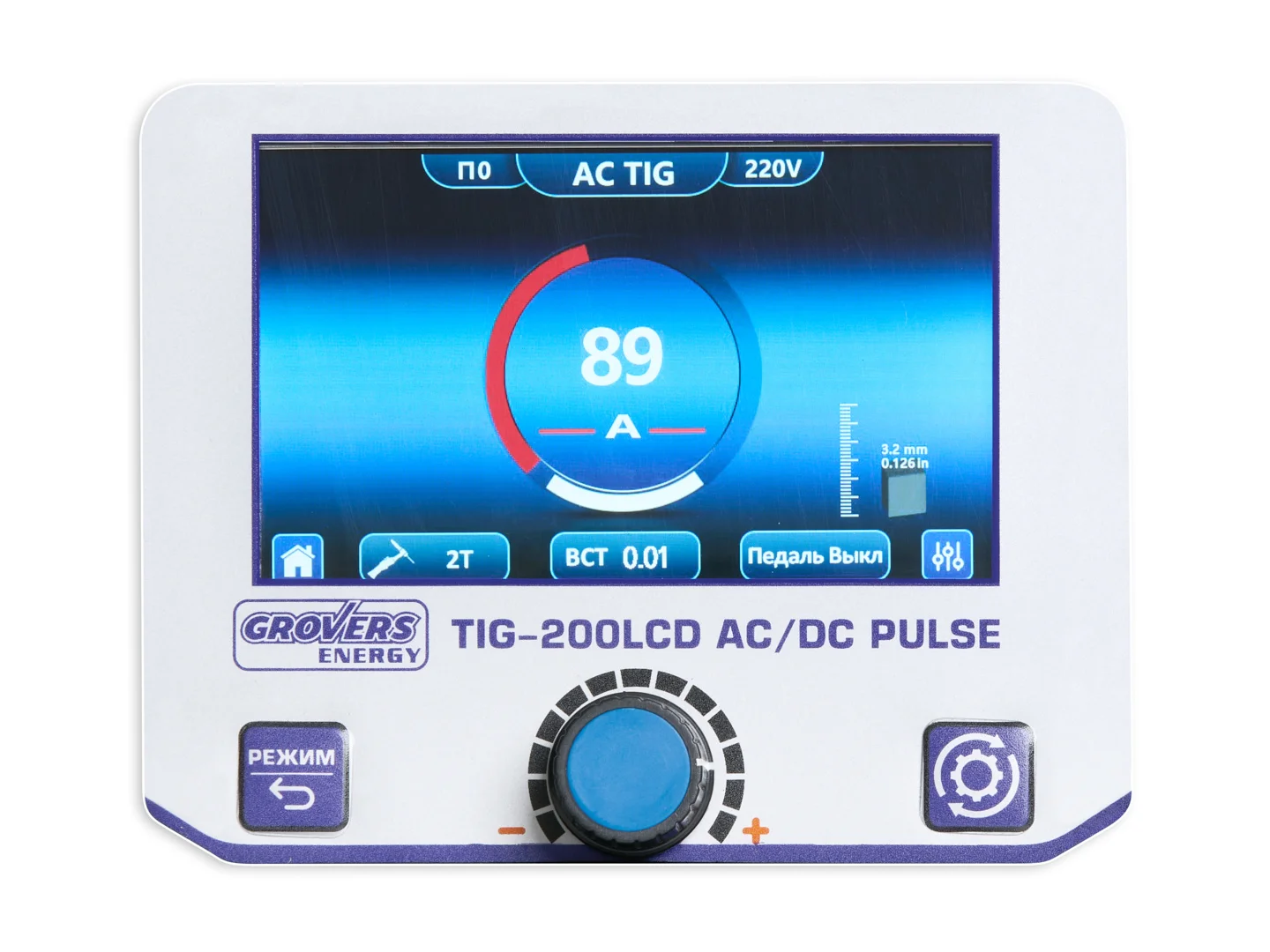 Сварочный аппарат Grovers Energy TIG 200 LCD AC/DC DOUBLE PULSE