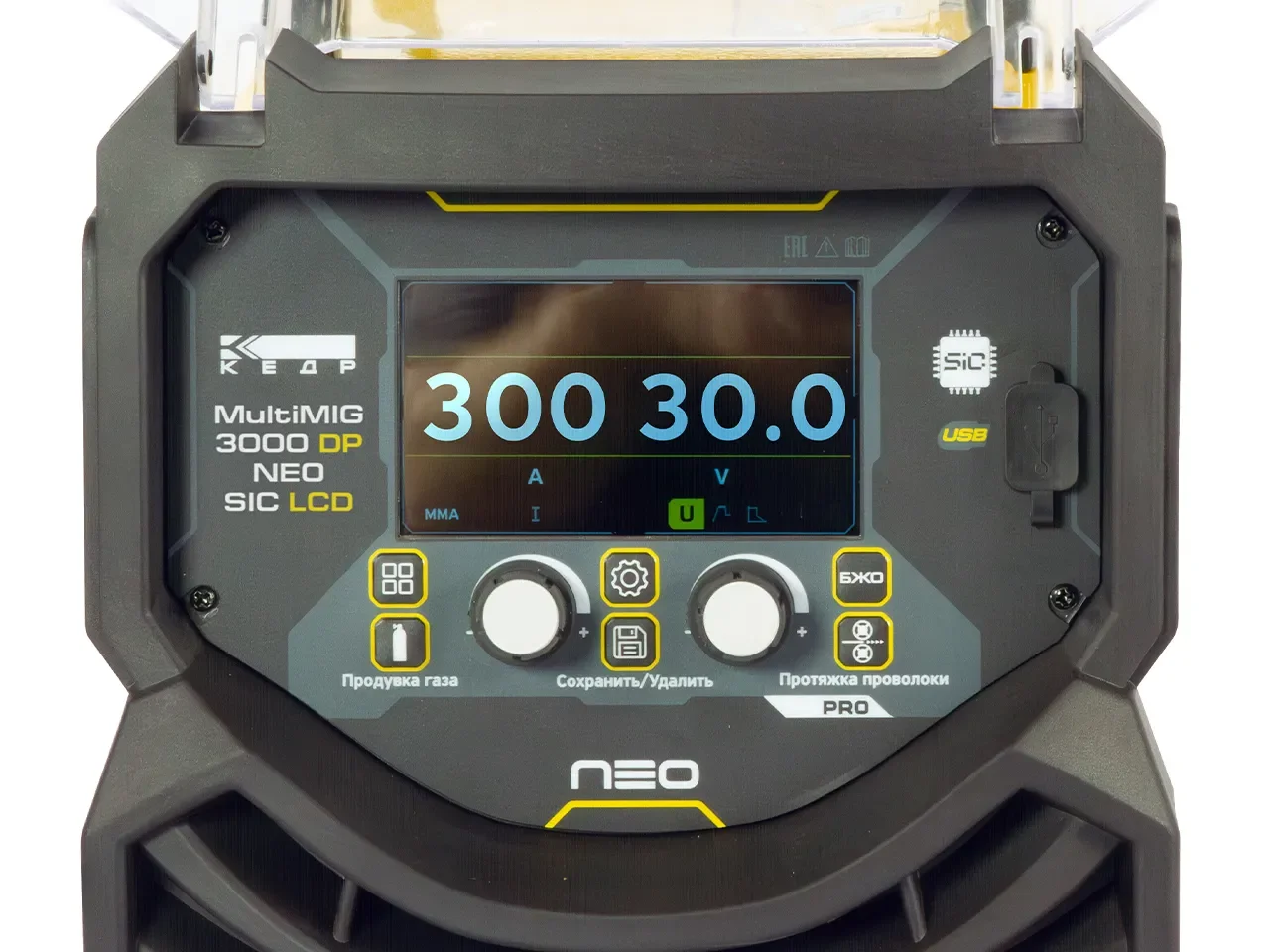 Полуавтомат  КЕДР MultiMIG-3000DP NEO SIC LCD