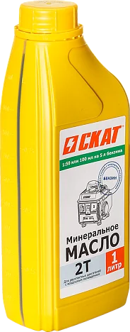 Масло для 2-тактных двигателей минеральное 1 л