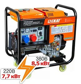 СКАТ УГД-8500ЕТ PROFF (7,7 кВт в режиме 220 В)