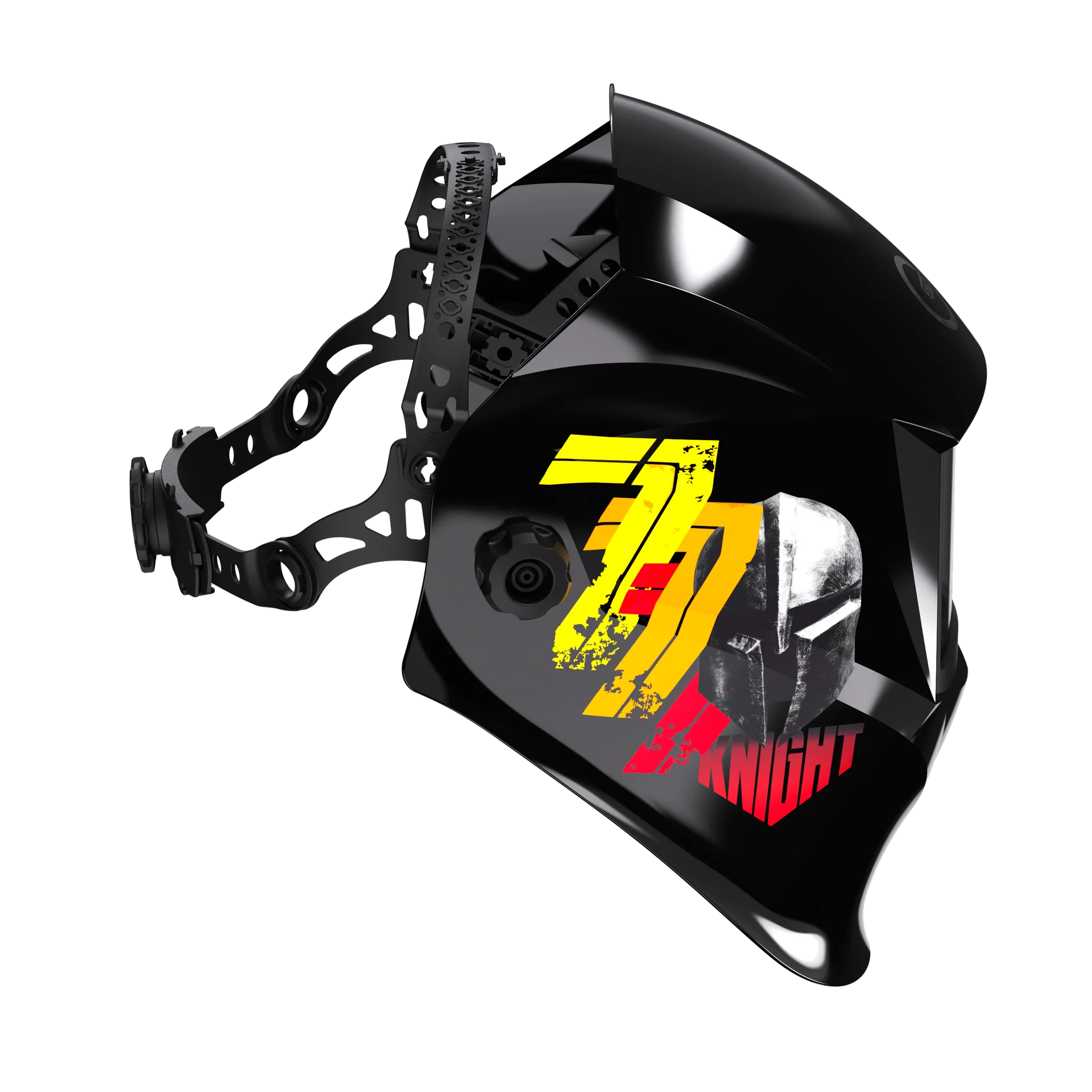 Маска сварщика хамелеон BLACK MASK АСФ 777 K (с наклейкой KNIGHT) 51ST777KN