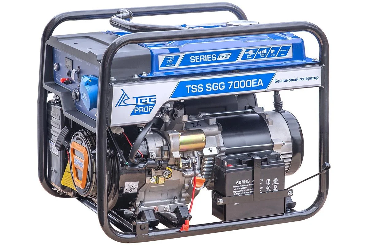 Бензогенератор 7 кВт ТСС SGG 7000EA в кожухе МК 110108