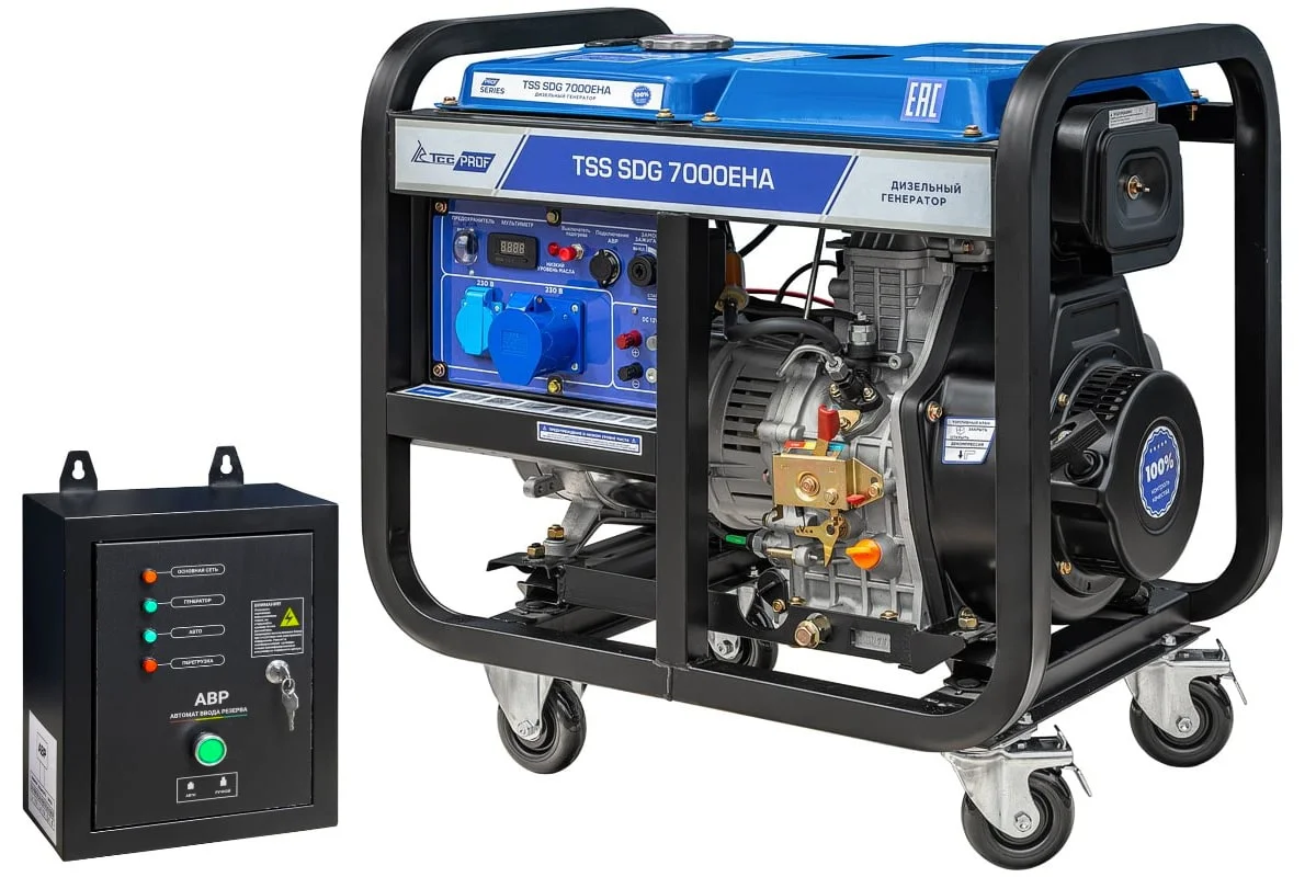 Дизель генератор ТСС SDG 7000EHA с АВР 033540