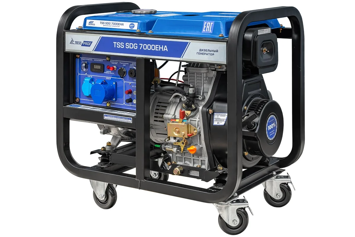 Дизель генератор 7 кВт ТСС SDG 7000EHA 100033