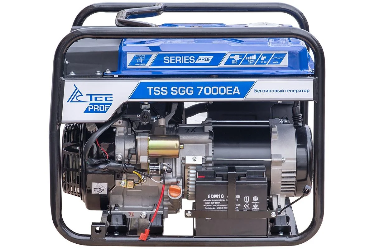 Бензогенератор 7 кВт ТСС SGG 7000EA в кожухе МК 110108