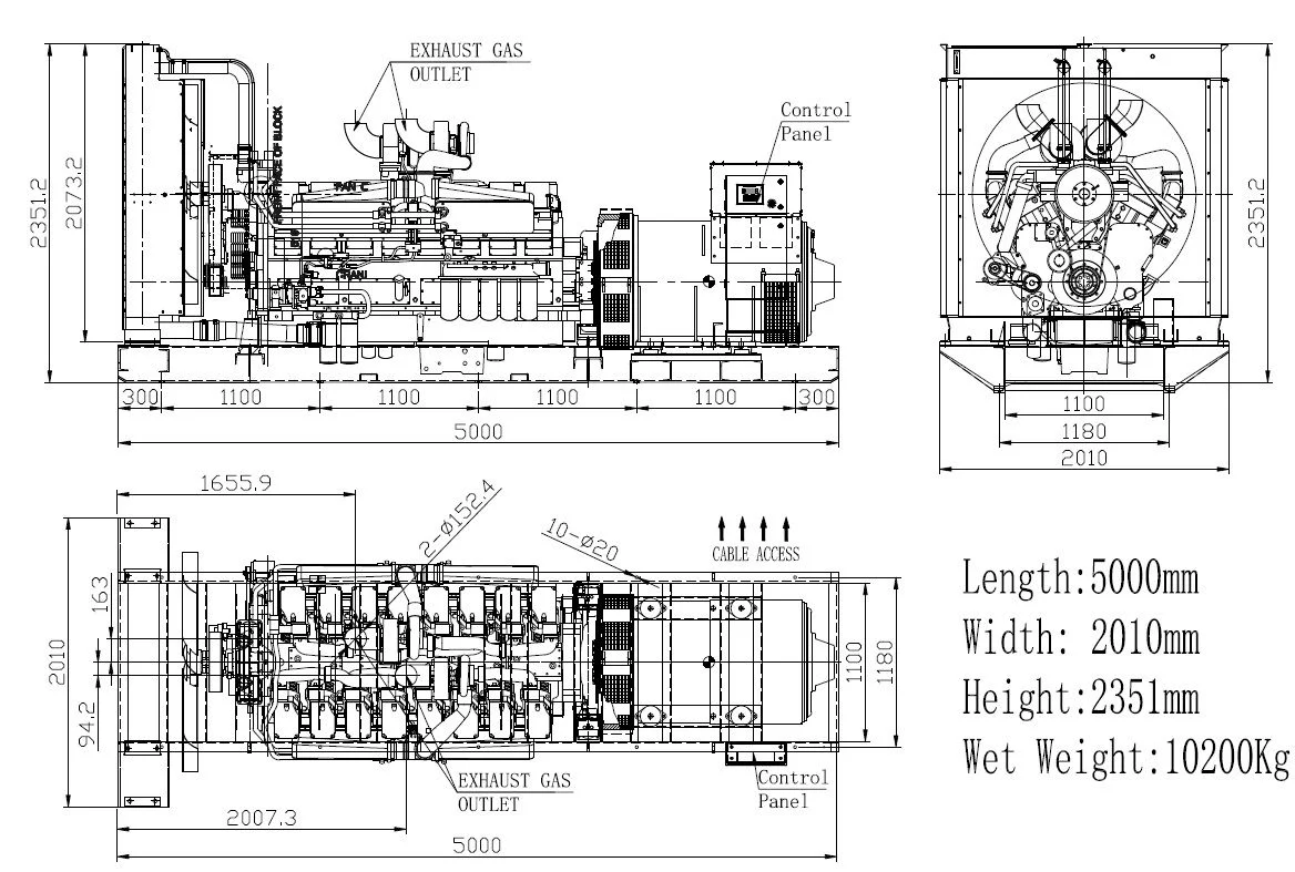 Дизельный генератор ТСС АД-1000С-Т400-1РМ15 028291