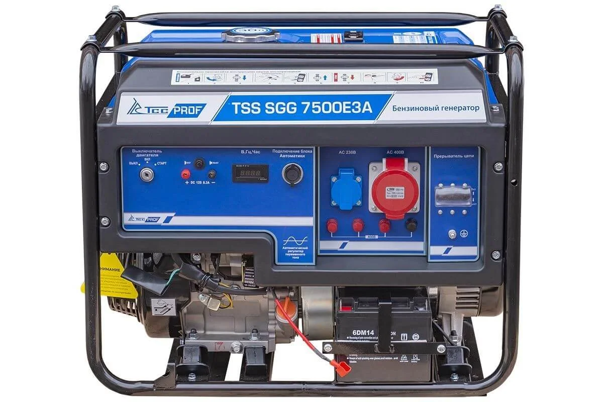 Бензиновый генератор 7,5 кВт ТСС SGG 7500Е3A с АВР 033525