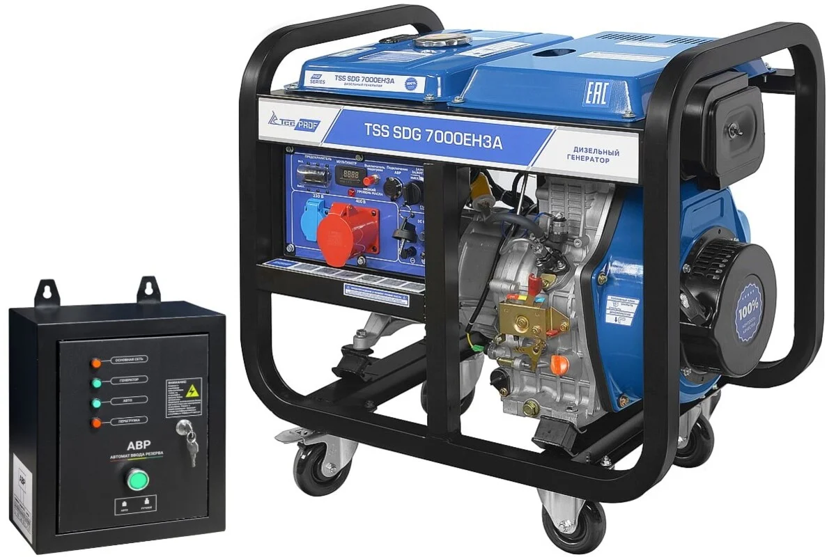 Дизель генератор ТСС SDG 7000EH3A с АВР 033541
