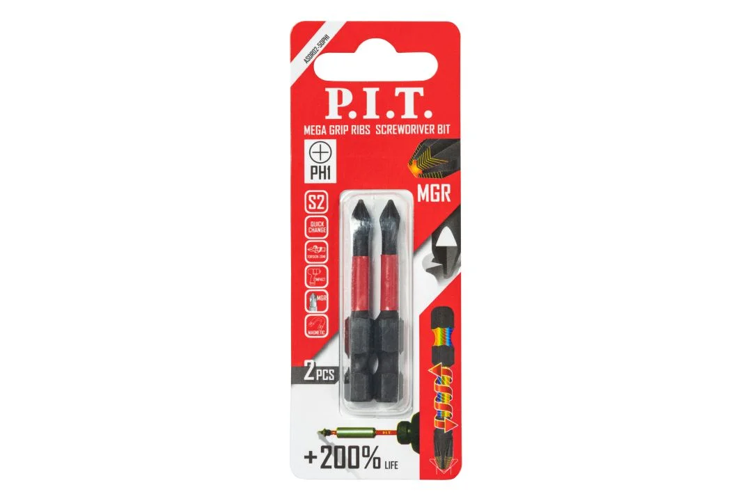 Бита ударная PH1x50 мм /2 шт в уп./(ASDR02-50PH1)//PIT