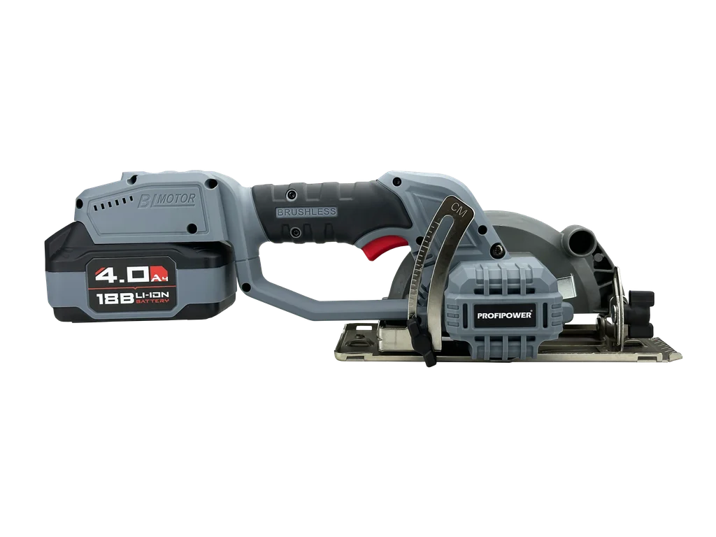 Пила циркулярная аккумуляторная бесщеточная ProfiPower DHS-18V (18В,Li-ion-1шт,4.0Ач,140мм,6700об/ми