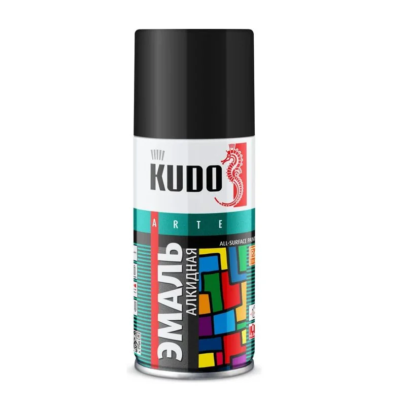 Краска-спрей 520мл KUDO (Желтая глянец)