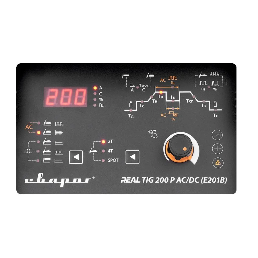 Аппарат аргонодуговой REAL TIG 200 P AC/DC BLACK (E201B)