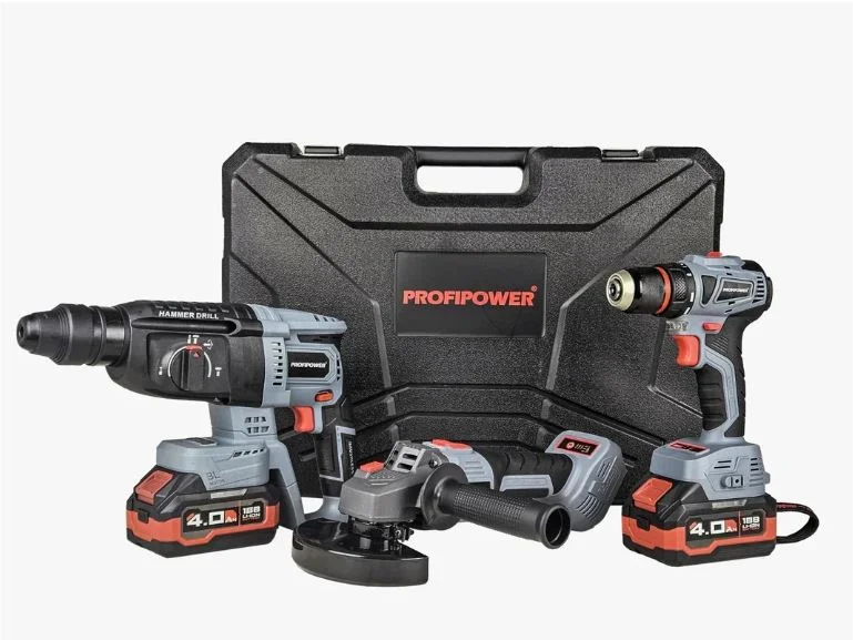 НАБОР 3в1 аккумуляторный бесщеточный PROFIPOWER ProfiSet-3E18 (УШМ, Шур, Перф)