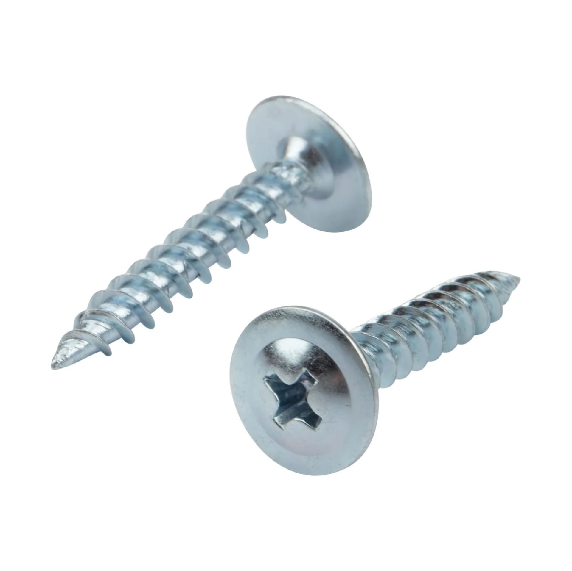 Саморез с прессшайбой острый цинк (D 4,2 мм)