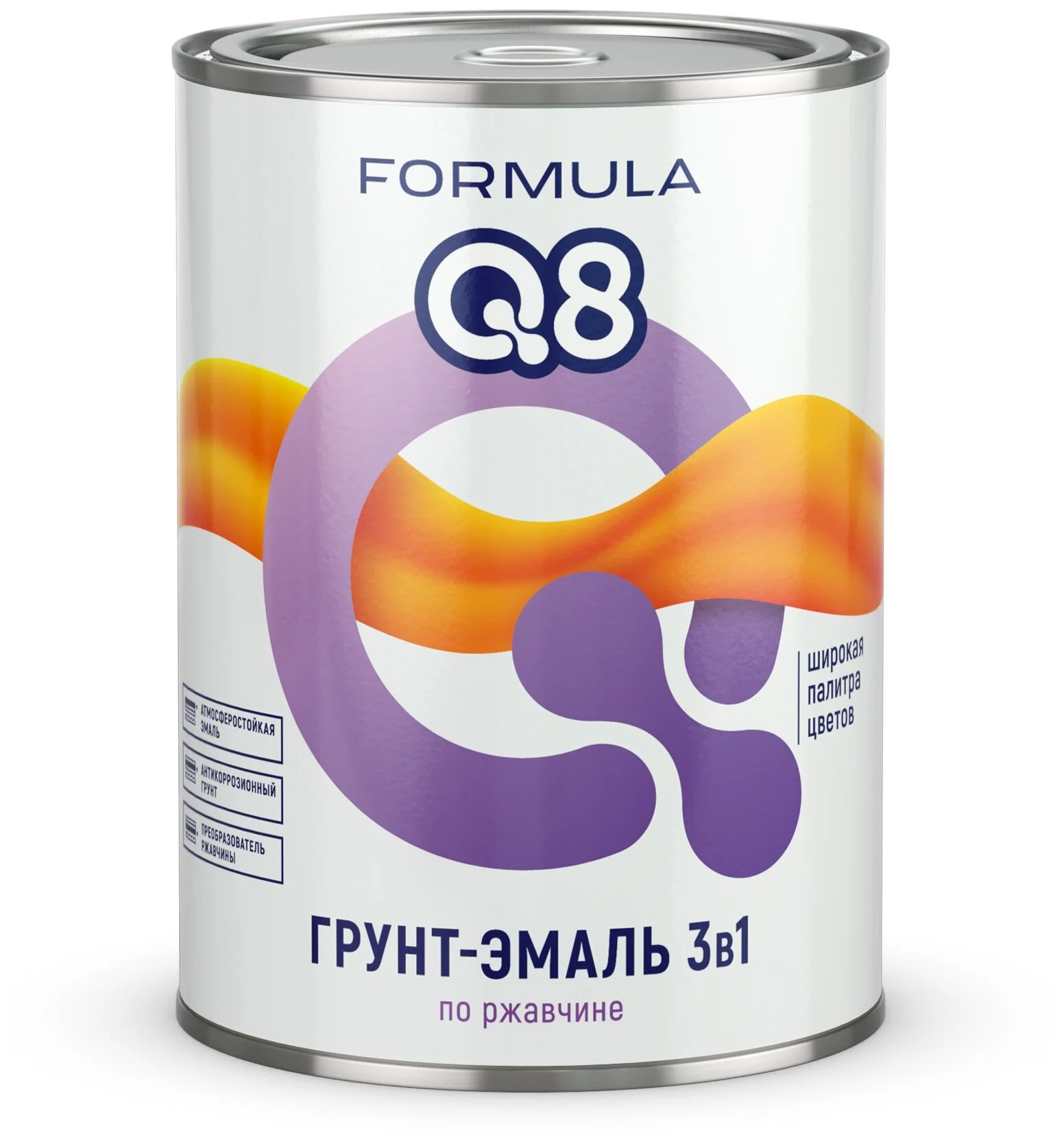 Грунт-эмаль по ржавчине 3в1 F Q8 (Зеленая)